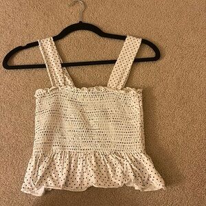 Polka dot tank top size S